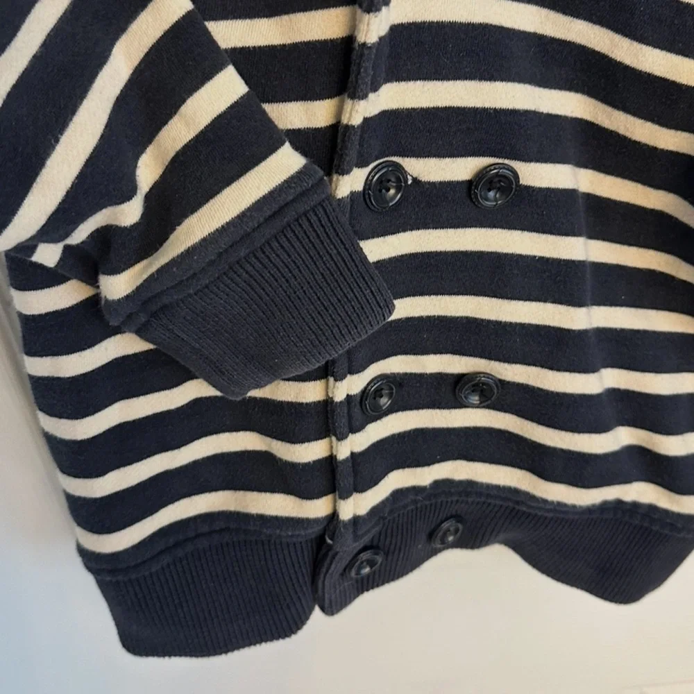 Vintage Gymboree Unique Navy & White Cardigan Sweater•S